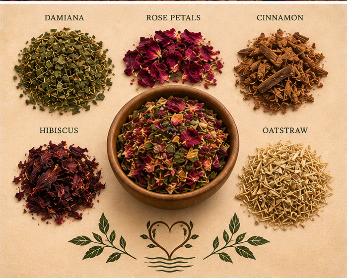 Second Bloom Brew Wise Woman's Way botanical ingredients including sage, red clover and herbal blend